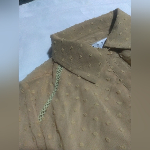 Beige Polyester Top - Picture 6 of 8